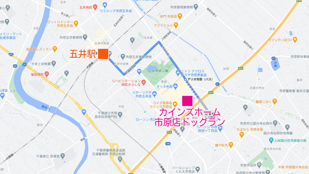 カインズホーム市原店ドッグラン 千葉県市原市 いんぬis